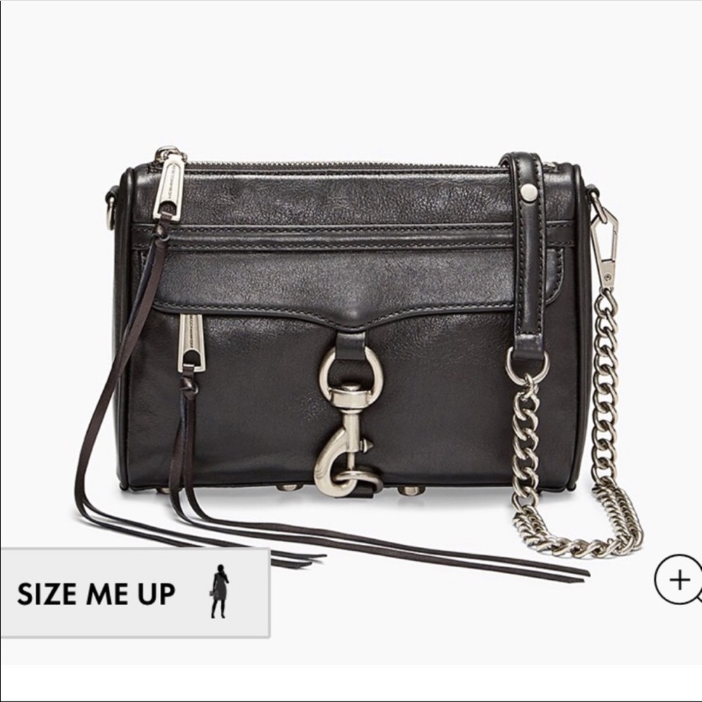 Rebecca minkoff mini m.a.c crossbody in black